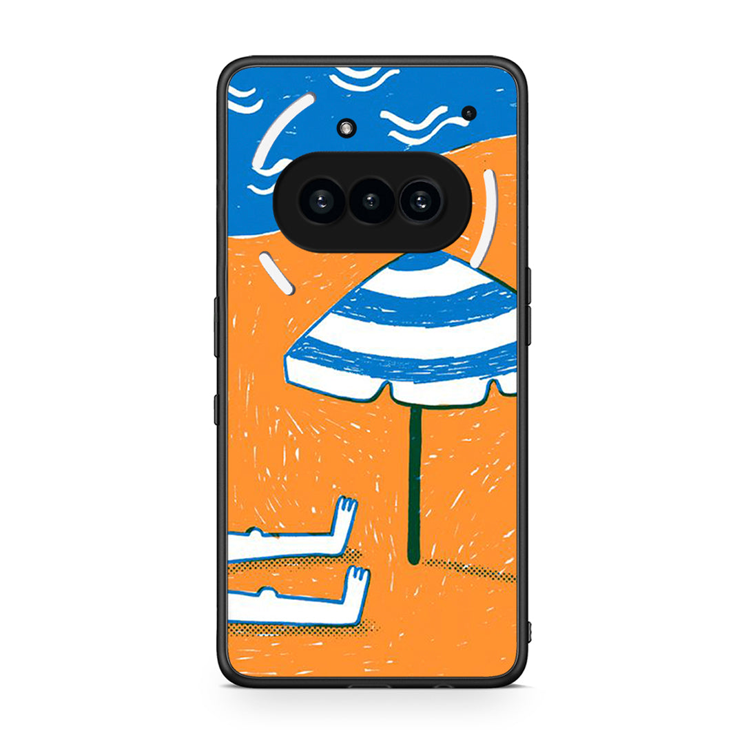 Nothing Phone 3a Summering Θήκη από τη Smartfits με σχέδιο στο πίσω μέρος και μαύρο περίβλημα | Smartphone case with colorful back and black bezels by Smartfits