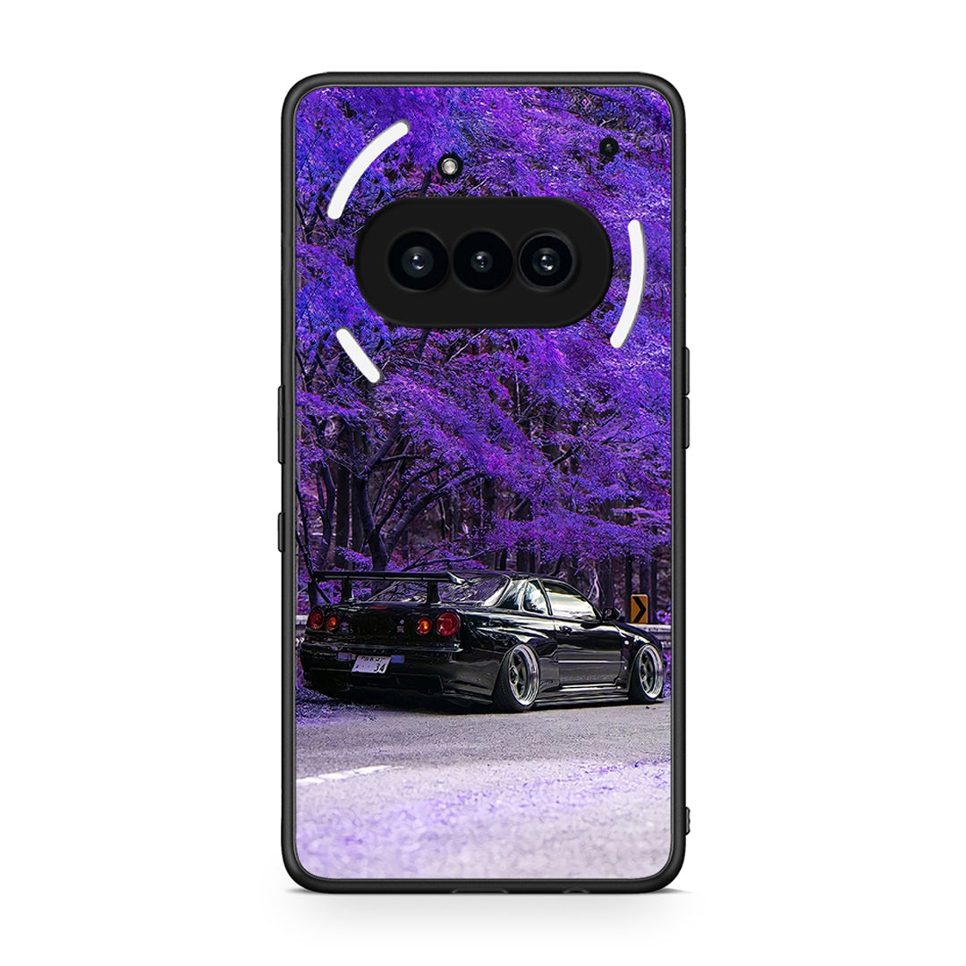 Nothing Phone 3a Super Car Θήκη Αγίου Βαλεντίνου από τη Smartfits με σχέδιο στο πίσω μέρος και μαύρο περίβλημα | Smartphone case with colorful back and black bezels by Smartfits