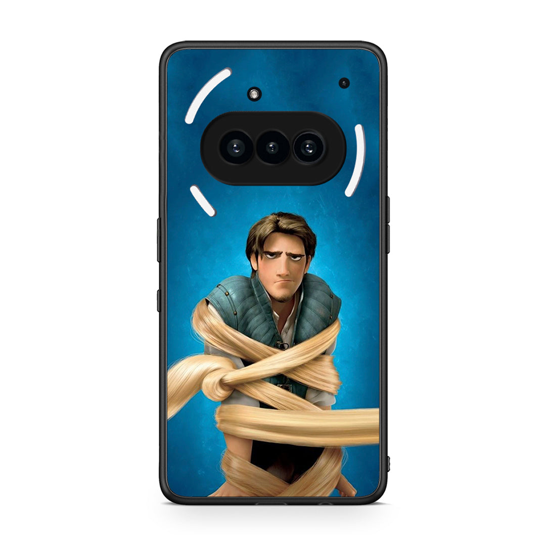 Nothing Phone 3a Tangled 1 Θήκη Αγίου Βαλεντίνου από τη Smartfits με σχέδιο στο πίσω μέρος και μαύρο περίβλημα | Smartphone case with colorful back and black bezels by Smartfits