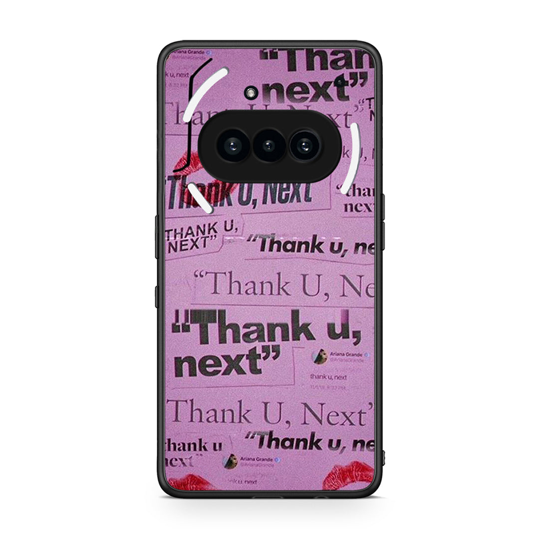 Nothing Phone 3a Thank You Next Θήκη Αγίου Βαλεντίνου από τη Smartfits με σχέδιο στο πίσω μέρος και μαύρο περίβλημα | Smartphone case with colorful back and black bezels by Smartfits