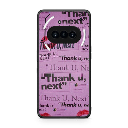 Nothing Phone 3a Thank You Next Θήκη Αγίου Βαλεντίνου από τη Smartfits με σχέδιο στο πίσω μέρος και μαύρο περίβλημα | Smartphone case with colorful back and black bezels by Smartfits