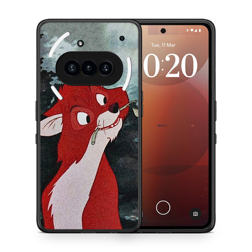 Θήκη Nothing Phone 3a Tod And Vixey Love 1 από τη Smartfits με σχέδιο στο πίσω μέρος και μαύρο περίβλημα | Nothing Phone 3a Tod And Vixey Love 1 case with colorful back and black bezels