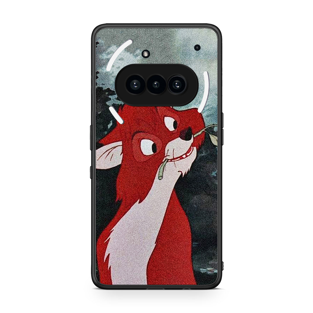 Nothing Phone 3a Tod And Vixey Love 1 θήκη από τη Smartfits με σχέδιο στο πίσω μέρος και μαύρο περίβλημα | Smartphone case with colorful back and black bezels by Smartfits