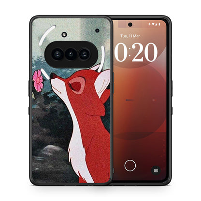 Θήκη Nothing Phone 3a Tod And Vixey Love 2 από τη Smartfits με σχέδιο στο πίσω μέρος και μαύρο περίβλημα | Nothing Phone 3a Tod And Vixey Love 2 case with colorful back and black bezels