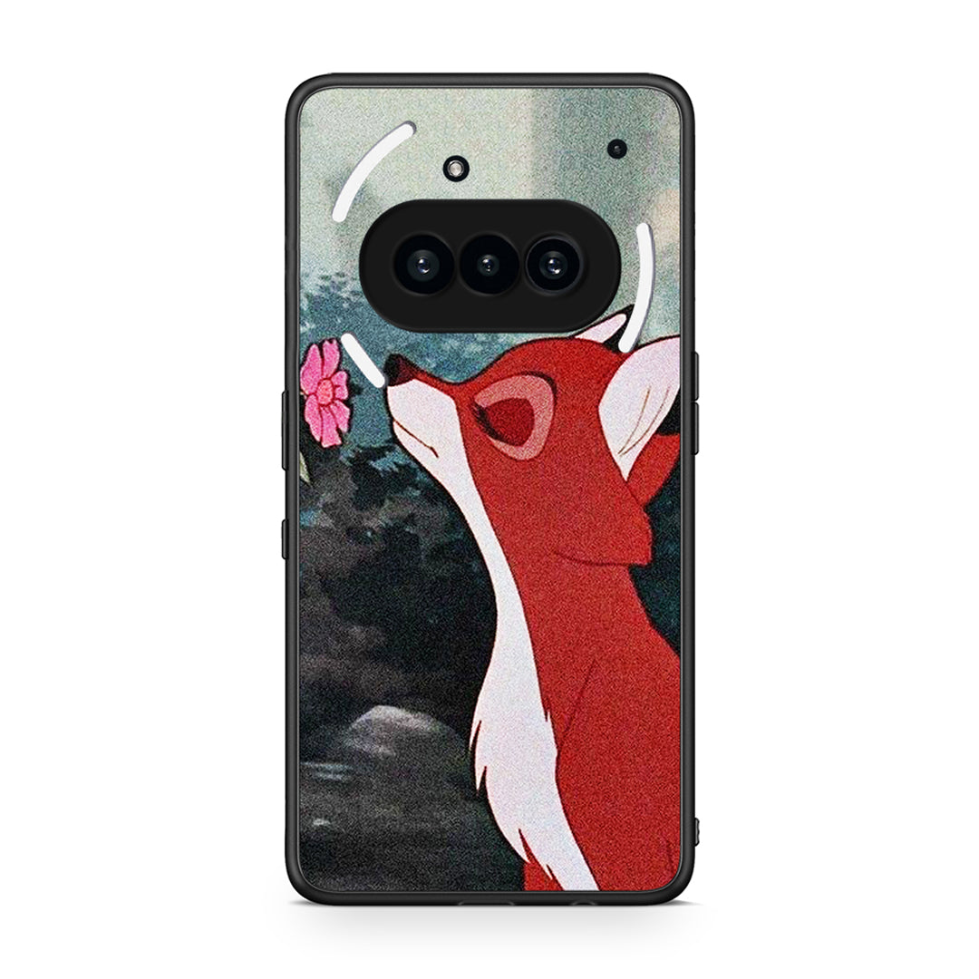 Nothing Phone 3a Tod And Vixey Love 2 θήκη από τη Smartfits με σχέδιο στο πίσω μέρος και μαύρο περίβλημα | Smartphone case with colorful back and black bezels by Smartfits