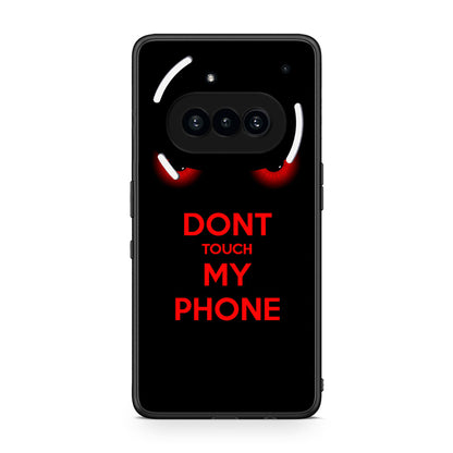 Nothing Phone 3a Touch My Phone Θήκη από τη Smartfits με σχέδιο στο πίσω μέρος και μαύρο περίβλημα | Smartphone case with colorful back and black bezels by Smartfits