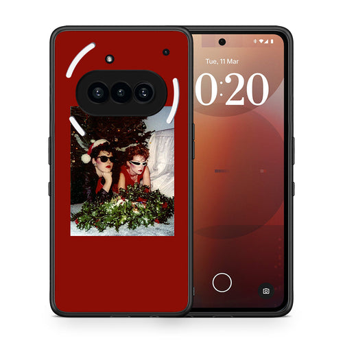 Θήκη Nothing Phone 3a Waiting For Xmas από τη Smartfits με σχέδιο στο πίσω μέρος και μαύρο περίβλημα | Nothing Phone 3a Waiting For Xmas case with colorful back and black bezels