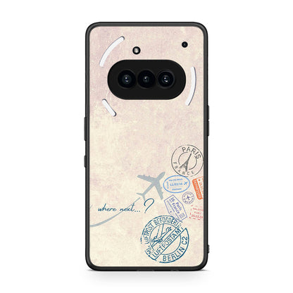 Nothing Phone 3a Where Next Θήκη από τη Smartfits με σχέδιο στο πίσω μέρος και μαύρο περίβλημα | Smartphone case with colorful back and black bezels by Smartfits