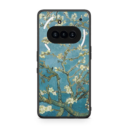 Nothing Phone 3a White Blossoms θήκη από τη Smartfits με σχέδιο στο πίσω μέρος και μαύρο περίβλημα | Smartphone case with colorful back and black bezels by Smartfits