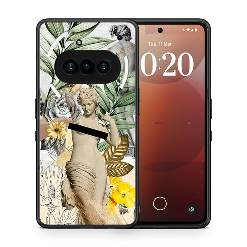Θήκη Nothing Phone 3a Woman Statue από τη Smartfits με σχέδιο στο πίσω μέρος και μαύρο περίβλημα | Nothing Phone 3a Woman Statue case with colorful back and black bezels