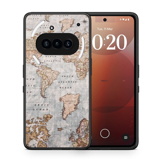 World Map - Nothing Phone 3a θήκη