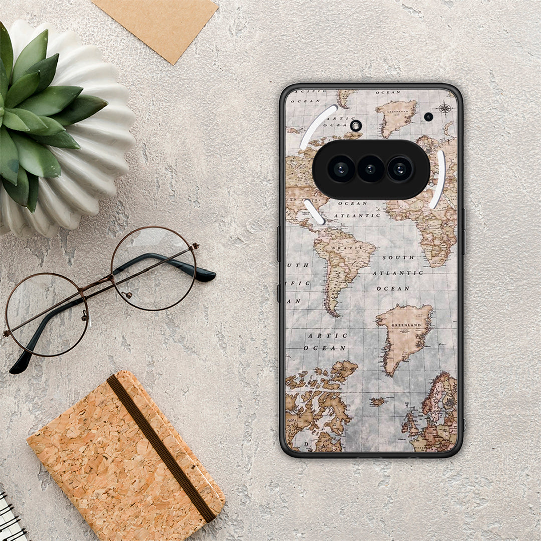 World Map - Nothing Phone 3a θήκη