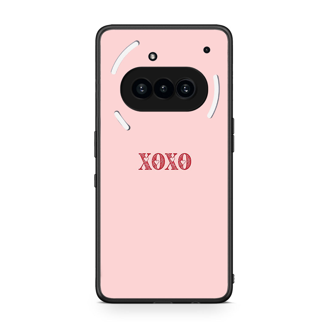 Nothing Phone 3a XOXO Love θήκη από τη Smartfits με σχέδιο στο πίσω μέρος και μαύρο περίβλημα | Smartphone case with colorful back and black bezels by Smartfits