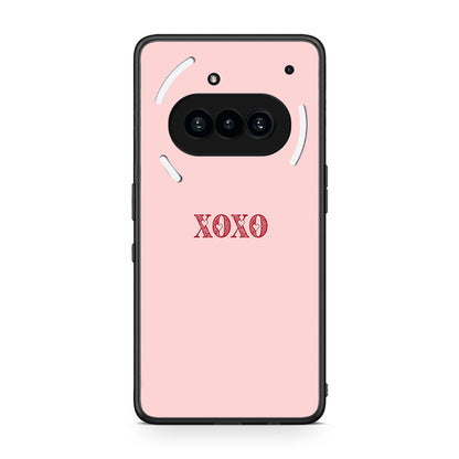 Nothing Phone 3a XOXO Love θήκη από τη Smartfits με σχέδιο στο πίσω μέρος και μαύρο περίβλημα | Smartphone case with colorful back and black bezels by Smartfits