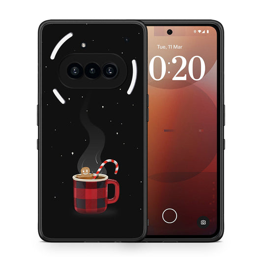 Θήκη Nothing Phone 3a Xmas Bathing από τη Smartfits με σχέδιο στο πίσω μέρος και μαύρο περίβλημα | Nothing Phone 3a Xmas Bathing case with colorful back and black bezels