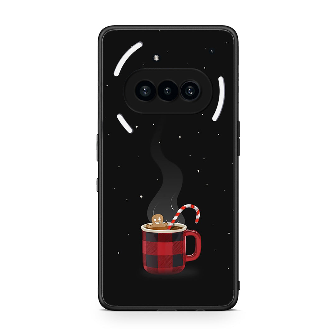 Nothing Phone 3a Xmas Bathing θήκη από τη Smartfits με σχέδιο στο πίσω μέρος και μαύρο περίβλημα | Smartphone case with colorful back and black bezels by Smartfits