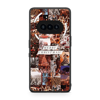Nothing Phone 3a Xmas Collage θήκη από τη Smartfits με σχέδιο στο πίσω μέρος και μαύρο περίβλημα | Smartphone case with colorful back and black bezels by Smartfits