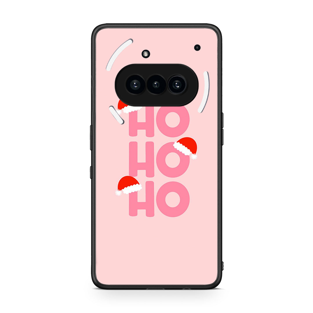 Nothing Phone 3a Xmas Ho Ho Ho θήκη από τη Smartfits με σχέδιο στο πίσω μέρος και μαύρο περίβλημα | Smartphone case with colorful back and black bezels by Smartfits