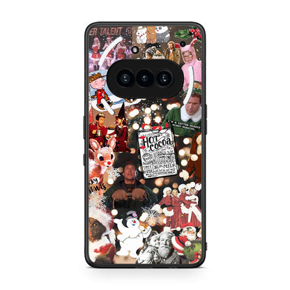Nothing Phone 3a Xmas Movies θήκη από τη Smartfits με σχέδιο στο πίσω μέρος και μαύρο περίβλημα | Smartphone case with colorful back and black bezels by Smartfits