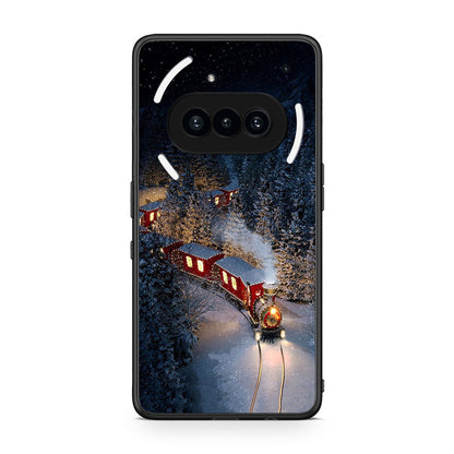 Nothing Phone 3a Xmas Train θήκη από τη Smartfits με σχέδιο στο πίσω μέρος και μαύρο περίβλημα | Smartphone case with colorful back and black bezels by Smartfits