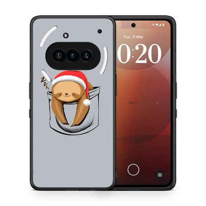 Θήκη Nothing Phone 3a Xmas Zzzz από τη Smartfits με σχέδιο στο πίσω μέρος και μαύρο περίβλημα | Nothing Phone 3a Xmas Zzzz case with colorful back and black bezels