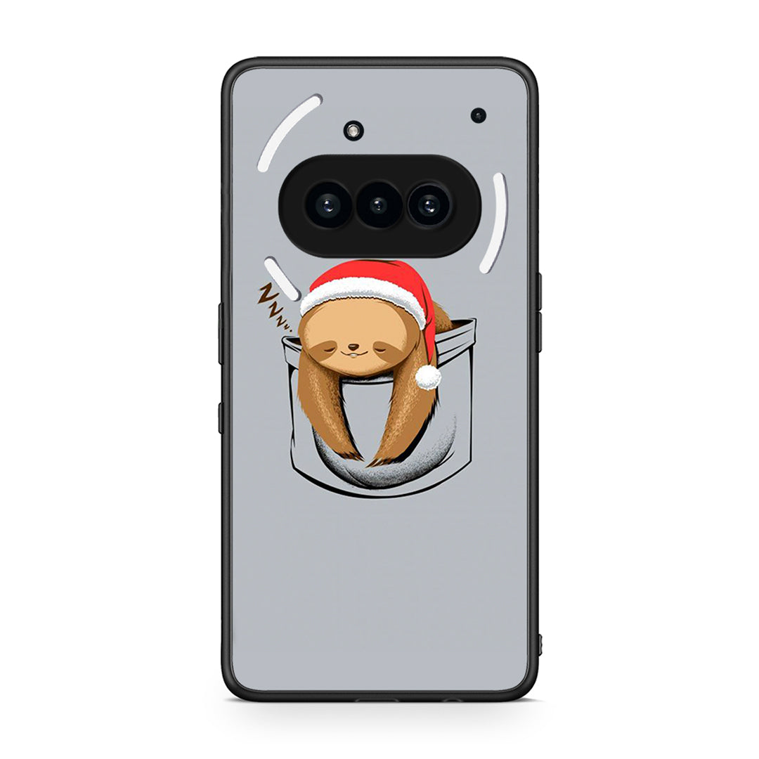 Nothing Phone 3a Xmas Zzzz θήκη από τη Smartfits με σχέδιο στο πίσω μέρος και μαύρο περίβλημα | Smartphone case with colorful back and black bezels by Smartfits