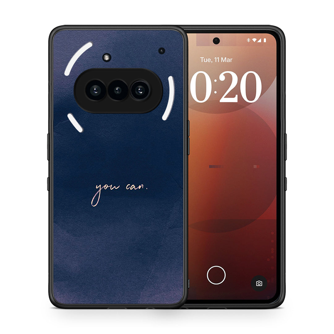 Θήκη Nothing Phone 3a You Can από τη Smartfits με σχέδιο στο πίσω μέρος και μαύρο περίβλημα | Nothing Phone 3a You Can case with colorful back and black bezels