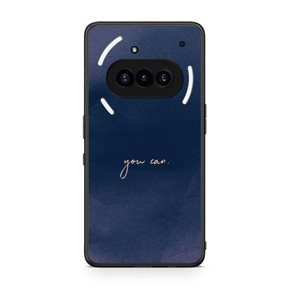 Nothing Phone 3a You Can θήκη από τη Smartfits με σχέδιο στο πίσω μέρος και μαύρο περίβλημα | Smartphone case with colorful back and black bezels by Smartfits