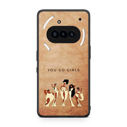 Nothing Phone 3a You Go Girl θήκη από τη Smartfits με σχέδιο στο πίσω μέρος και μαύρο περίβλημα | Smartphone case with colorful back and black bezels by Smartfits