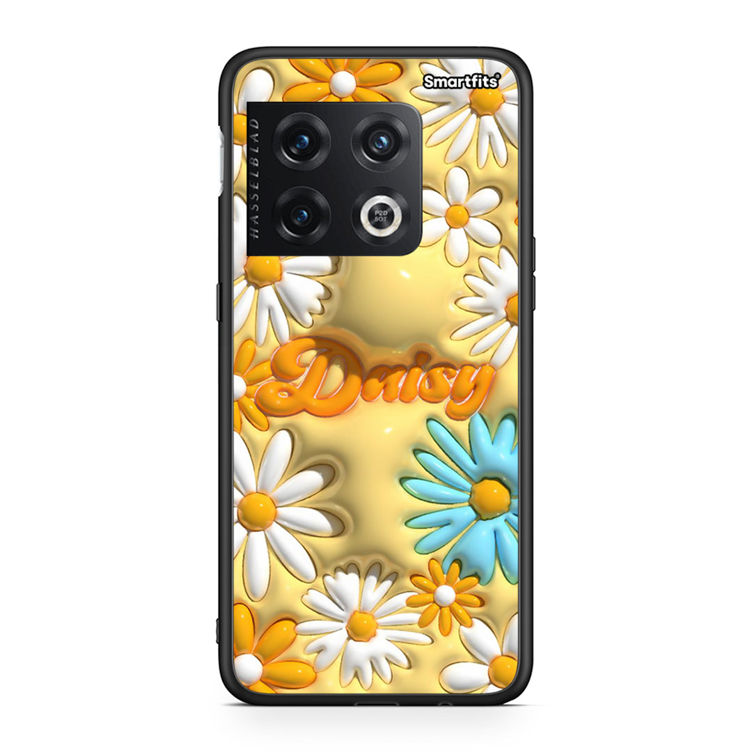 OnePlus 10 Pro Bubble Daisies θήκη από τη Smartfits με σχέδιο στο πίσω μέρος και μαύρο περίβλημα | Smartphone case with colorful back and black bezels by Smartfits