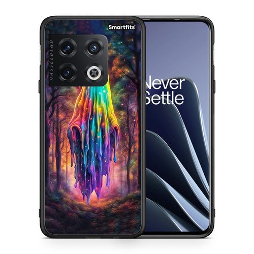 Θήκη OnePlus 10 Pro Halloween Ghost από τη Smartfits με σχέδιο στο πίσω μέρος και μαύρο περίβλημα | OnePlus 10 Pro Halloween Ghost case with colorful back and black bezels