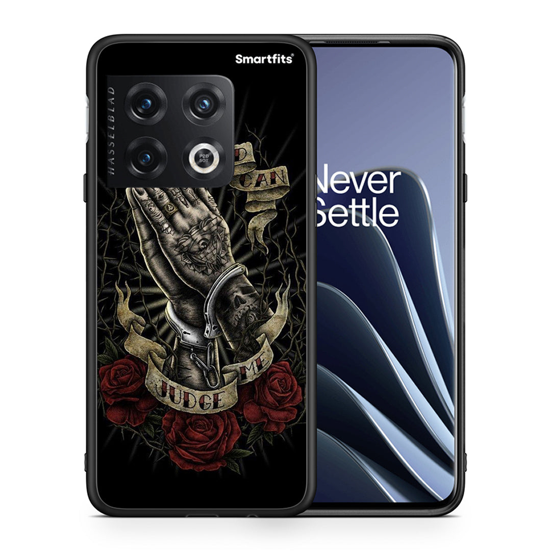 Θήκη OnePlus 10 Pro Judge By God από τη Smartfits με σχέδιο στο πίσω μέρος και μαύρο περίβλημα | OnePlus 10 Pro Judge By God case with colorful back and black bezels