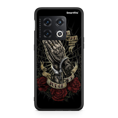 OnePlus 10 Pro Judge By God θήκη από τη Smartfits με σχέδιο στο πίσω μέρος και μαύρο περίβλημα | Smartphone case with colorful back and black bezels by Smartfits
