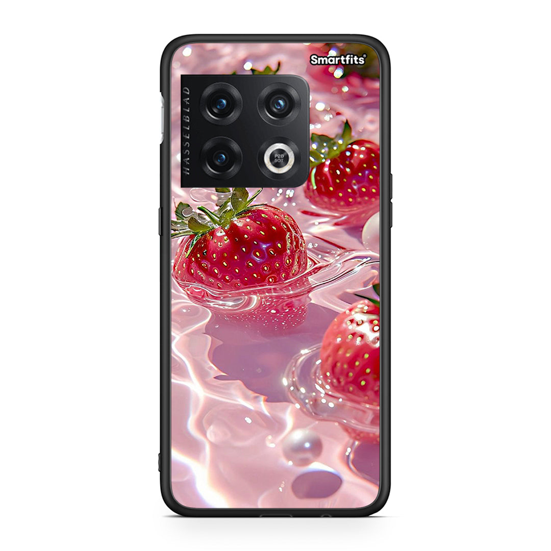 OnePlus 10 Pro Juicy Strawberries θήκη από τη Smartfits με σχέδιο στο πίσω μέρος και μαύρο περίβλημα | Smartphone case with colorful back and black bezels by Smartfits