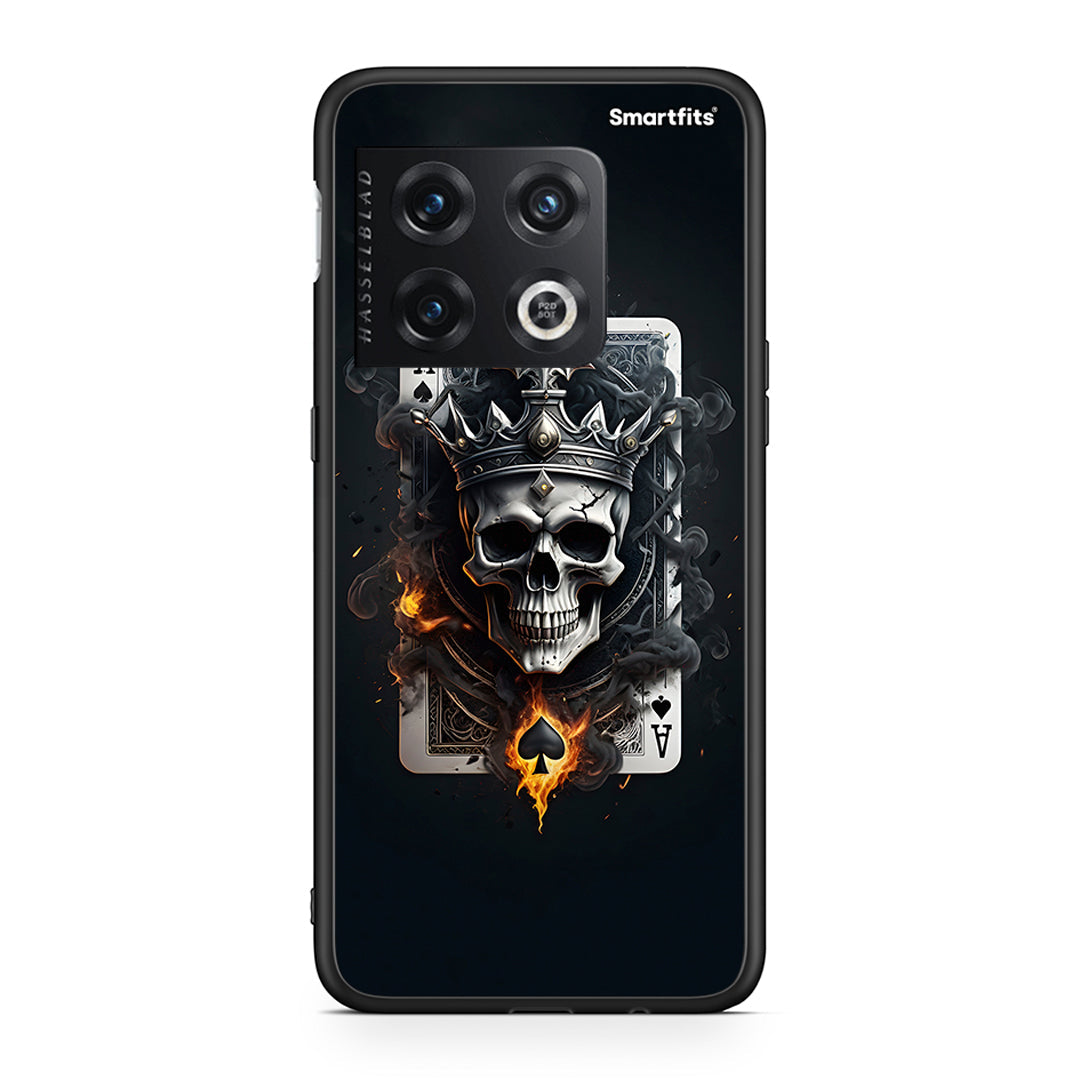OnePlus 10 Pro Skull King Ace θήκη από τη Smartfits με σχέδιο στο πίσω μέρος και μαύρο περίβλημα | Smartphone case with colorful back and black bezels by Smartfits