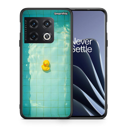 Θήκη OnePlus 10 Pro Yellow Duck από τη Smartfits με σχέδιο στο πίσω μέρος και μαύρο περίβλημα | OnePlus 10 Pro Yellow Duck case with colorful back and black bezels