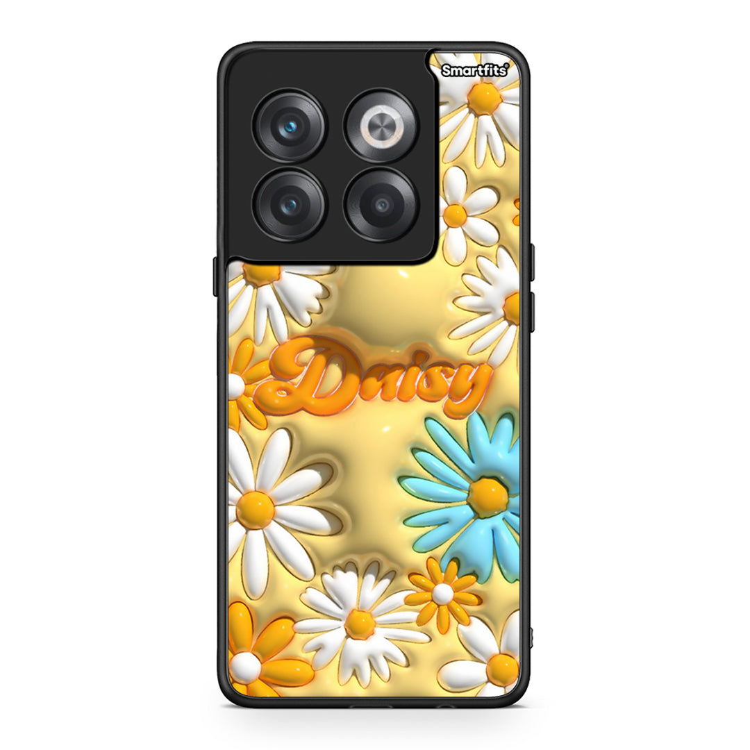 OnePlus 10T Bubble Daisies θήκη από τη Smartfits με σχέδιο στο πίσω μέρος και μαύρο περίβλημα | Smartphone case with colorful back and black bezels by Smartfits