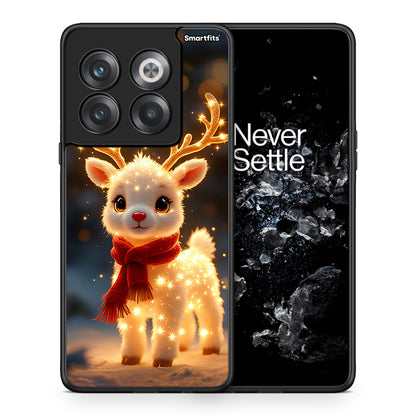 Θήκη OnePlus 10T Christmas Cutie από τη Smartfits με σχέδιο στο πίσω μέρος και μαύρο περίβλημα | OnePlus 10T Christmas Cutie case with colorful back and black bezels