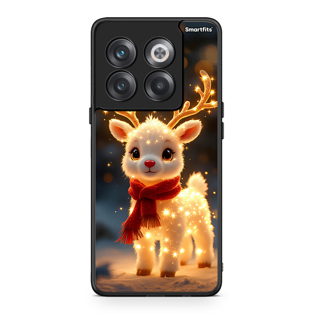 OnePlus 10T Christmas Cutie θήκη από τη Smartfits με σχέδιο στο πίσω μέρος και μαύρο περίβλημα | Smartphone case with colorful back and black bezels by Smartfits