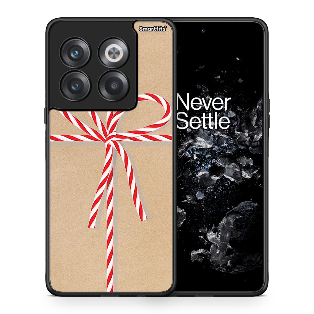 Θήκη OnePlus 10T Christmas Gift από τη Smartfits με σχέδιο στο πίσω μέρος και μαύρο περίβλημα | OnePlus 10T Christmas Gift case with colorful back and black bezels