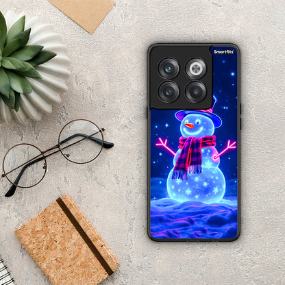 Christmas Neon Snowman - OnePlus 10T θήκη