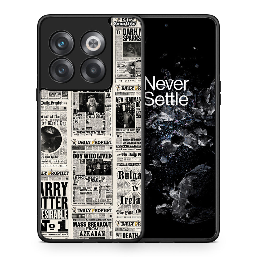 Θήκη OnePlus 10T Harry Paper από τη Smartfits με σχέδιο στο πίσω μέρος και μαύρο περίβλημα | OnePlus 10T Harry Paper case with colorful back and black bezels