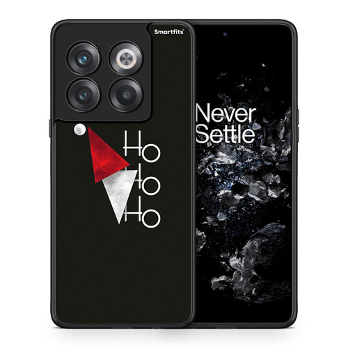 Θήκη OnePlus 10T Minimal Christmas από τη Smartfits με σχέδιο στο πίσω μέρος και μαύρο περίβλημα | OnePlus 10T Minimal Christmas case with colorful back and black bezels