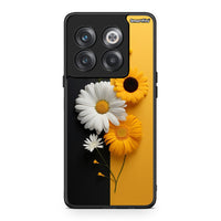 Thumbnail for OnePlus 10T Yellow Daisies θήκη από τη Smartfits με σχέδιο στο πίσω μέρος και μαύρο περίβλημα | Smartphone case with colorful back and black bezels by Smartfits