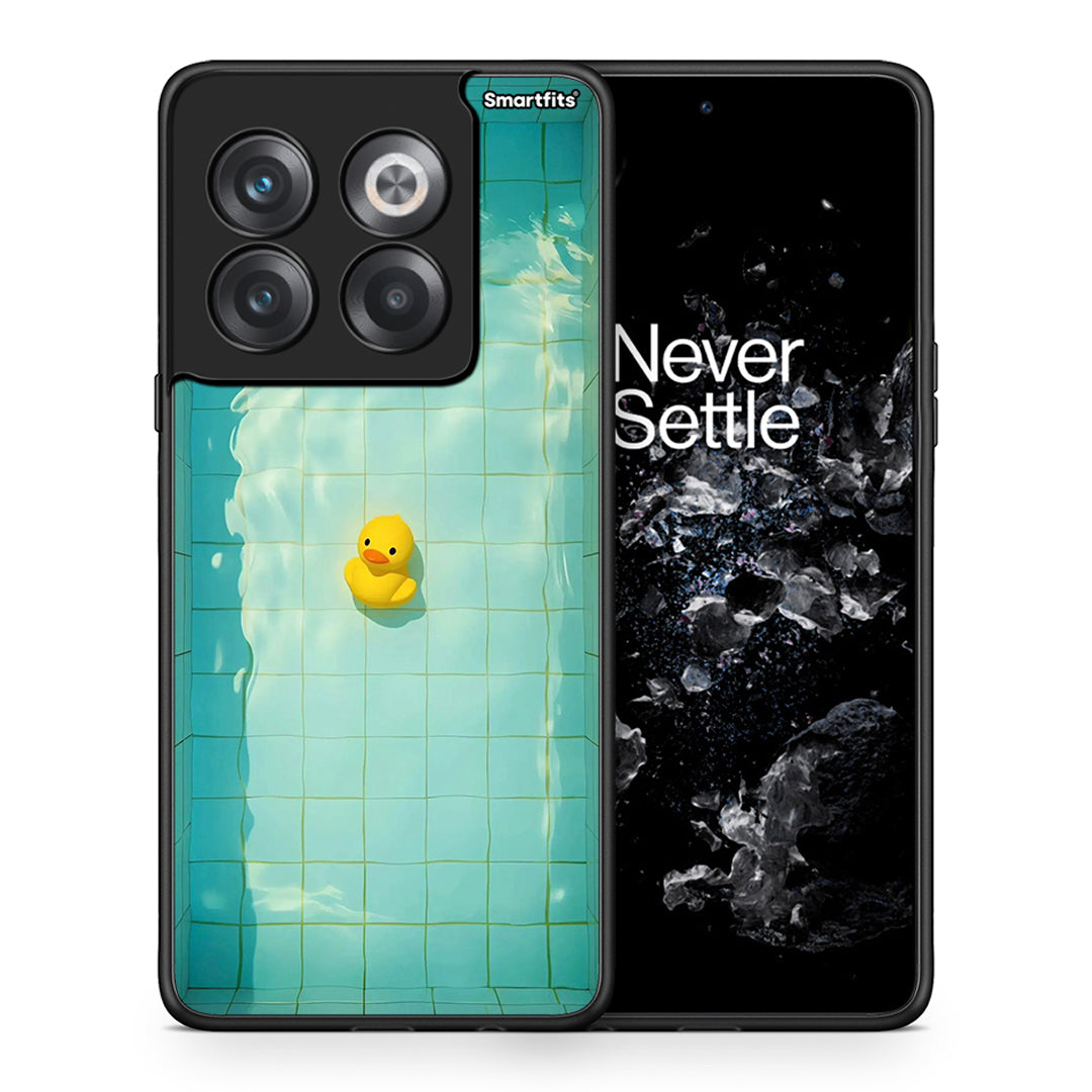 Θήκη OnePlus 10T Yellow Duck από τη Smartfits με σχέδιο στο πίσω μέρος και μαύρο περίβλημα | OnePlus 10T Yellow Duck case with colorful back and black bezels