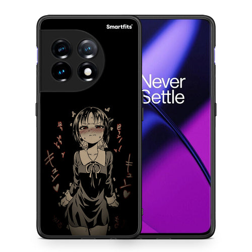 Θήκη OnePlus 11 5G Anime Girl από τη Smartfits με σχέδιο στο πίσω μέρος και μαύρο περίβλημα | OnePlus 11 5G Anime Girl Case with Colorful Back and Black Bezels