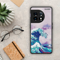 Thumbnail for Θήκη OnePlus 11 5G Blue Waves από τη Smartfits με σχέδιο στο πίσω μέρος και μαύρο περίβλημα | OnePlus 11 5G Blue Waves Case with Colorful Back and Black Bezels