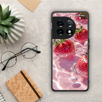 Thumbnail for Θήκη OnePlus 11 5G Juicy Strawberries από τη Smartfits με σχέδιο στο πίσω μέρος και μαύρο περίβλημα | OnePlus 11 5G Juicy Strawberries Case with Colorful Back and Black Bezels