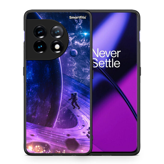 Θήκη OnePlus 11R / ACE 2 5G Lost Astronaut από τη Smartfits με σχέδιο στο πίσω μέρος και μαύρο περίβλημα | OnePlus 11R / ACE 2 5G Lost Astronaut Case with Colorful Back and Black Bezels