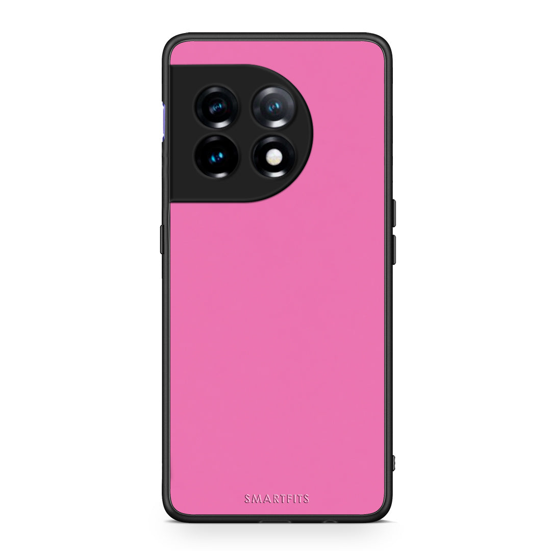 Θήκη OnePlus 11 5G Rose Pink από τη Smartfits με σχέδιο στο πίσω μέρος και μαύρο περίβλημα | OnePlus 11 5G Rose Pink case with colorful back and black bezels